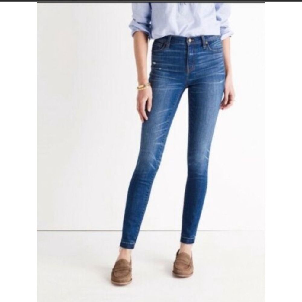 Madewell 9” High Rise Skinny Skinny Jeans Size 26 Raw Hem